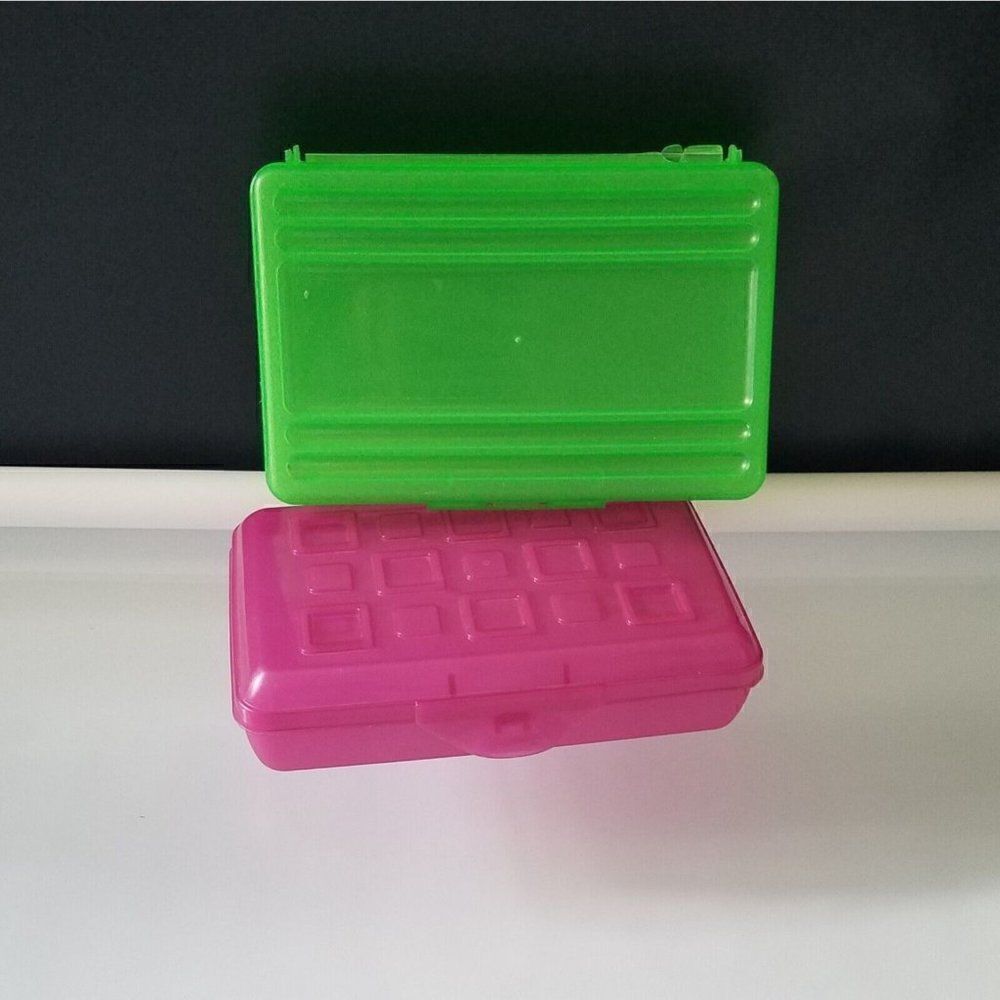 Pencil Box Plastic Storage Organizer Stackable Home School A&W Product Sterilite